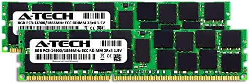 A-Tech 16GB ערכת RAM עבור Apple Mac Pro בסוף 2013 | DDR3 1866MHz PC3-14900R ECC RDIMM 2RX4 1.5V 240